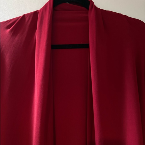 Norma Kamali Vibrant Red Women's Cardigan - Picture 2 of 3